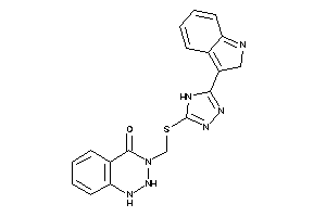 3-[[[5-(2H-indol-3-yl)-4H-1,2,4-triazol-3-yl]thio]methyl]-1,2-dihydro-1,2,3-benzotriazin-4-one