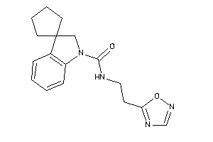 N-[2-(1,2,4-oxadiazol-5-yl)ethyl]spiro[cyclopentane-1,3'-indoline]-1'-carboxamide