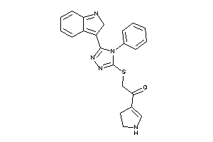 2-[[5-(2H-indol-3-yl)-4-phenyl-1,2,4-triazol-3-yl]thio]-1-(2-pyrrolin-3-yl)ethanone