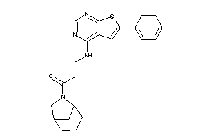 1-(6-azabicyclo[3.2.1]octan-6-yl)-3-[(6-phenylthieno[2,3-d]pyrimidin-4-yl)amino]propan-1-one