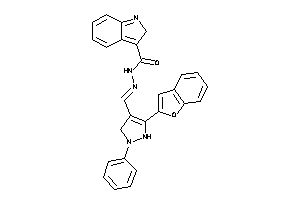 Image of N-[[3-(benzofuran-2-yl)-1-phenyl-3-pyrazolin-4-yl]methyleneamino]-2H-indole-3-carboxamide