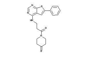 1-[3-[(6-phenylthieno[2,3-d]pyrimidin-4-yl)amino]propanoyl]-4-piperidone