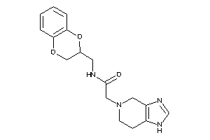 N-(2,3-dihydro-1,4-benzodioxin-3-ylmethyl)-2-(1,4,6,7-tetrahydroimidazo[4,5-c]pyridin-5-yl)acetamide