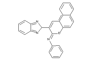 [2-(2H-benzimidazol-2-yl)benzo[f]chromen-3-ylidene]-phenyl-amine