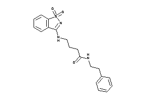 4-[(1,1-diketo-1,2-benzothiazol-3-yl)amino]-N-phenethyl-butyramide