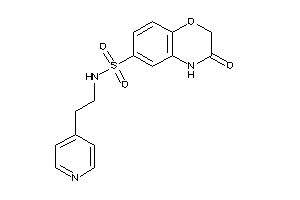 3-keto-N-[2-(4-pyridyl)ethyl]-4H-1,4-benzoxazine-6-sulfonamide