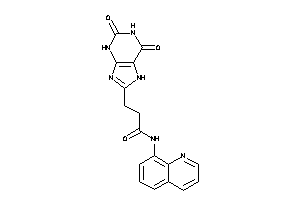 3-(2,6-diketo-3,7-dihydropurin-8-yl)-N-(8-quinolyl)propionamide