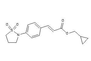 3-[4-(1,1-diketo-1,2-thiazolidin-2-yl)phenyl]acrylic Acid Cyclopropylmethyl Ester