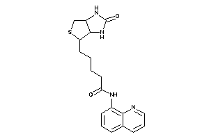 5-(2-keto-1,3,3a,4,6,6a-hexahydrothieno[3,4-d]imidazol-4-yl)-N-(8-quinolyl)valeramide