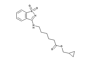6-[(1,1-diketo-1,2-benzothiazol-3-yl)amino]hexanoic Acid Cyclopropylmethyl Ester