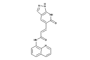 3-(6-keto-1,7-dihydropyrazolo[3,4-b]pyridin-5-yl)-N-(8-quinolyl)acrylamide