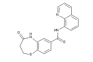 4-keto-N-(8-quinolyl)-3,5-dihydro-2H-1,5-benzothiazepine-7-carboxamide