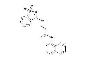 3-[(1,1-diketo-1,2-benzothiazol-3-yl)amino]-N-(8-quinolyl)propionamide