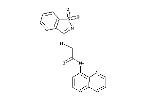 2-[(1,1-diketo-1,2-benzothiazol-3-yl)amino]-N-(8-quinolyl)acetamide