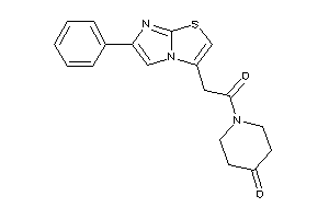 1-[2-(6-phenylimidazo[2,1-b]thiazol-3-yl)acetyl]-4-piperidone