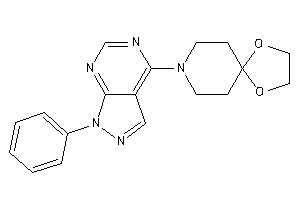 8-(1-phenylpyrazolo[3,4-d]pyrimidin-4-yl)-1,4-dioxa-8-azaspiro[4.5]decane