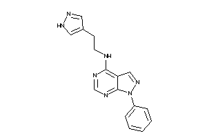 (1-phenylpyrazolo[3,4-d]pyrimidin-4-yl)-[2-(1H-pyrazol-4-yl)ethyl]amine