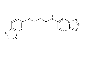 3-(1,3-benzodioxol-5-yloxy)propyl-(tetrazolo[5,1-f]pyridazin-6-yl)amine