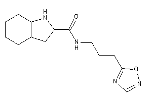 N-[3-(1,2,4-oxadiazol-5-yl)propyl]-2,3,3a,4,5,6,7,7a-octahydro-1H-indole-2-carboxamide