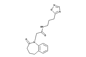 2-(2-keto-4,5-dihydro-3H-1-benzazepin-1-yl)-N-[3-(1,2,4-oxadiazol-5-yl)propyl]acetamide