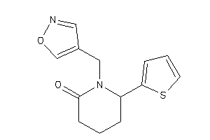 1-(isoxazol-4-ylmethyl)-6-(2-thienyl)-2-piperidone