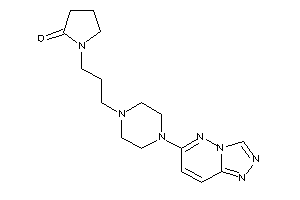 1-[3-[4-([1,2,4]triazolo[3,4-f]pyridazin-6-yl)piperazino]propyl]-2-pyrrolidone