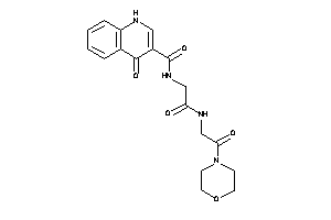 4-keto-N-[2-keto-2-[(2-keto-2-morpholino-ethyl)amino]ethyl]-1H-quinoline-3-carboxamide