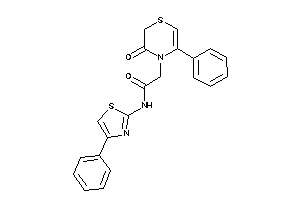 2-(3-keto-5-phenyl-1,4-thiazin-4-yl)-N-(4-phenylthiazol-2-yl)acetamide