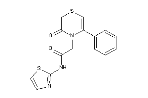 2-(3-keto-5-phenyl-1,4-thiazin-4-yl)-N-thiazol-2-yl-acetamide