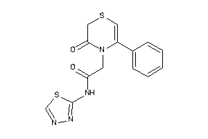 2-(3-keto-5-phenyl-1,4-thiazin-4-yl)-N-(1,3,4-thiadiazol-2-yl)acetamide