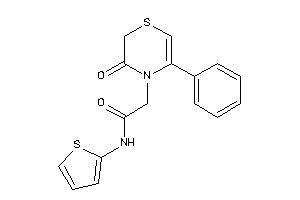 2-(3-keto-5-phenyl-1,4-thiazin-4-yl)-N-(2-thienyl)acetamide