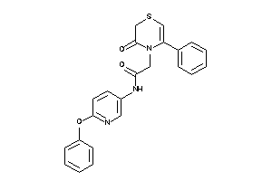 2-(3-keto-5-phenyl-1,4-thiazin-4-yl)-N-(6-phenoxy-3-pyridyl)acetamide