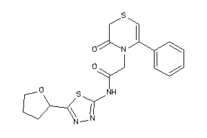 2-(3-keto-5-phenyl-1,4-thiazin-4-yl)-N-[5-(tetrahydrofuryl)-1,3,4-thiadiazol-2-yl]acetamide