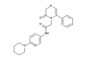 2-(3-keto-5-phenyl-1,4-thiazin-4-yl)-N-(6-piperidino-3-pyridyl)acetamide