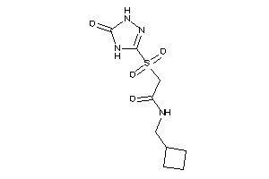 N-(cyclobutylmethyl)-2-[(5-keto-1,4-dihydro-1,2,4-triazol-3-yl)sulfonyl]acetamide