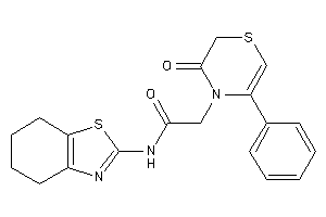 2-(3-keto-5-phenyl-1,4-thiazin-4-yl)-N-(4,5,6,7-tetrahydro-1,3-benzothiazol-2-yl)acetamide