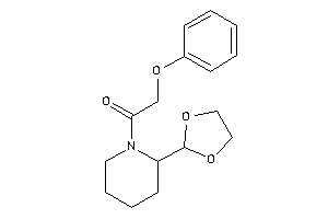 1-[2-(1,3-dioxolan-2-yl)piperidino]-2-phenoxy-ethanone