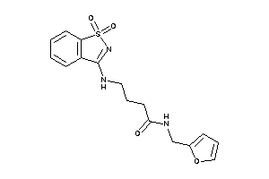 4-[(1,1-diketo-1,2-benzothiazol-3-yl)amino]-N-(2-furfuryl)butyramide