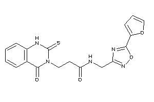 N-[[5-(2-furyl)-1,2,4-oxadiazol-3-yl]methyl]-3-(4-keto-2-thioxo-1H-quinazolin-3-yl)propionamide