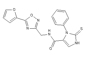 N-[[5-(2-furyl)-1,2,4-oxadiazol-3-yl]methyl]-3-phenyl-2-thioxo-4-imidazoline-4-carboxamide