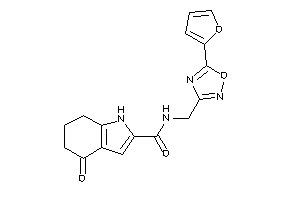 N-[[5-(2-furyl)-1,2,4-oxadiazol-3-yl]methyl]-4-keto-1,5,6,7-tetrahydroindole-2-carboxamide