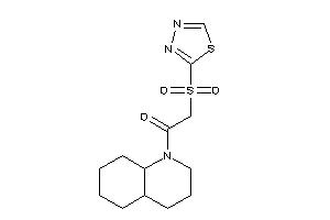 1-(3,4,4a,5,6,7,8,8a-octahydro-2H-quinolin-1-yl)-2-(1,3,4-thiadiazol-2-ylsulfonyl)ethanone