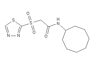 N-cyclooctyl-2-(1,3,4-thiadiazol-2-ylsulfonyl)acetamide