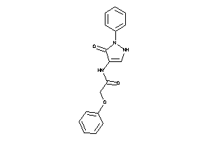 N-(5-keto-1-phenyl-3-pyrazolin-4-yl)-2-phenoxy-acetamide