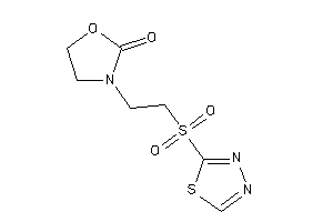 3-[2-(1,3,4-thiadiazol-2-ylsulfonyl)ethyl]oxazolidin-2-one