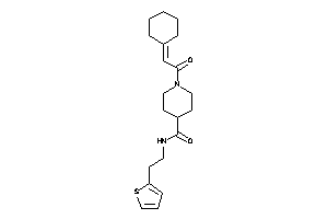 1-(2-cyclohexylideneacetyl)-N-[2-(2-thienyl)ethyl]isonipecotamide