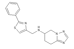 Image of (2-phenylthiazol-4-yl)methyl-(5,6,7,8-tetrahydro-[1,2,4]triazolo[1,5-a]pyridin-6-yl)amine