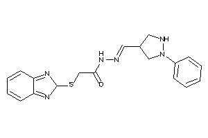 2-(2H-benzimidazol-2-ylthio)-N-[(1-phenylpyrazolidin-4-yl)methyleneamino]acetamide