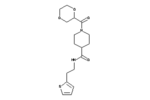 1-(1,4-dioxane-2-carbonyl)-N-[2-(2-thienyl)ethyl]isonipecotamide