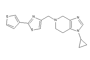 4-[(1-cyclopropyl-6,7-dihydro-4H-imidazo[4,5-c]pyridin-5-yl)methyl]-2-(3-thienyl)thiazole